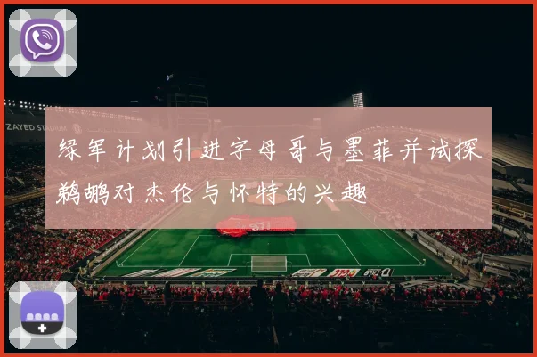 绿军计划引进字母哥与墨菲并试探鹈鹕对杰伦与怀特的兴趣